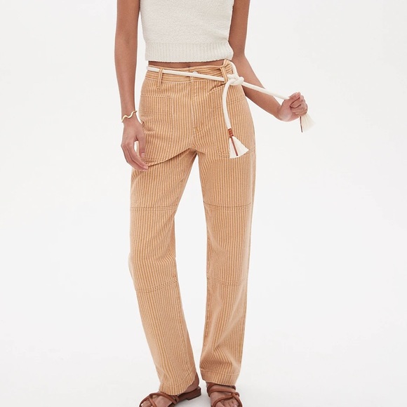 The Perfect Vintage Straight Jean in Stripe - Picture 2 of 9